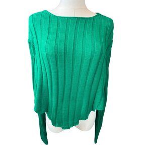 Pretty Little Thing 2XL NWT Green Ribbed Knit Sweater